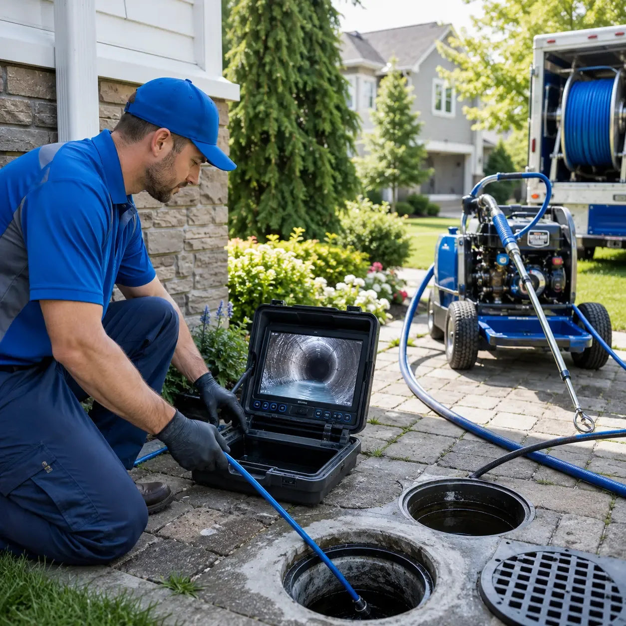 Outdoor drain cleaning professionals serving Little Rock, IA
